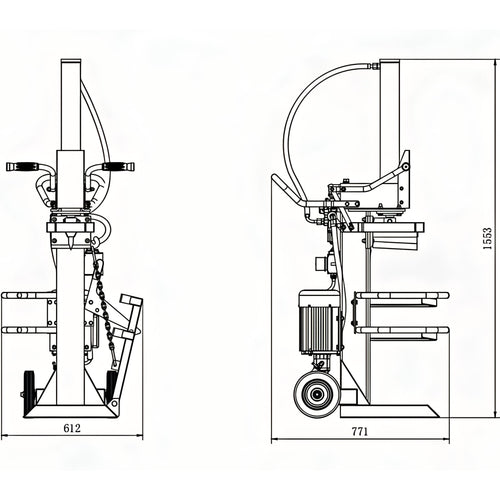 Astilladora de Leña ANOVA RLT15GC - Talleres Castor