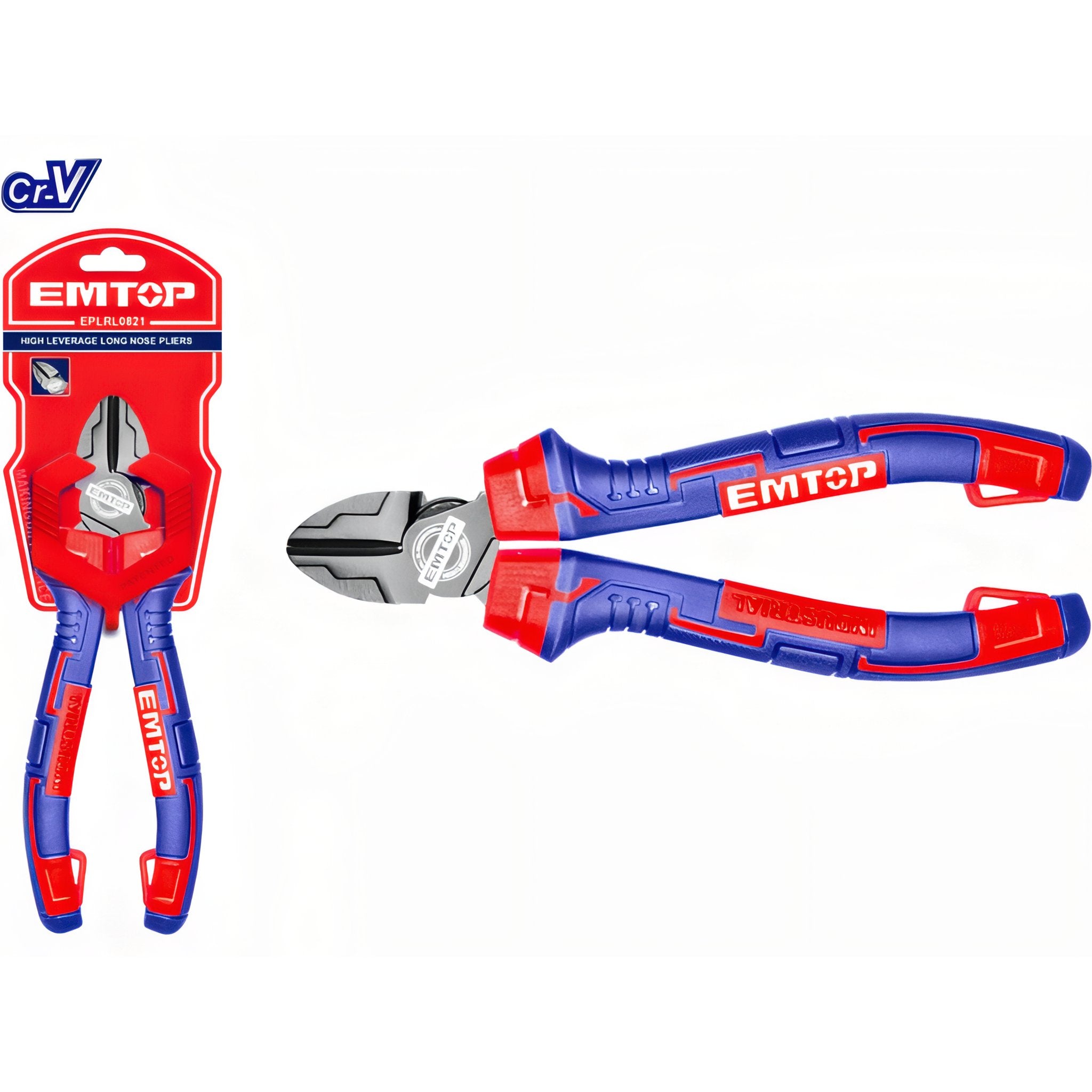 ALICATES DE CORTE 6" 160mm Cr-V ALTA RESISTENCIA EMTOP