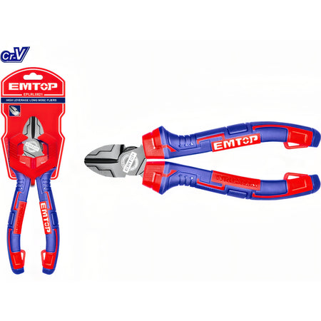 ALICATES DE CORTE 6" 160mm Cr-V ALTA RESISTENCIA EMTOP
