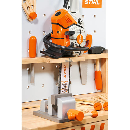 Banco de trabajo de madera para niños STIHL