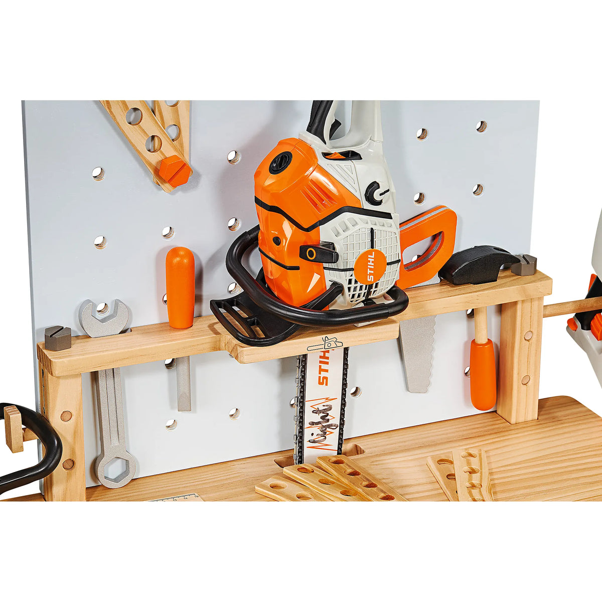 Banco de trabajo de madera para niños STIHL