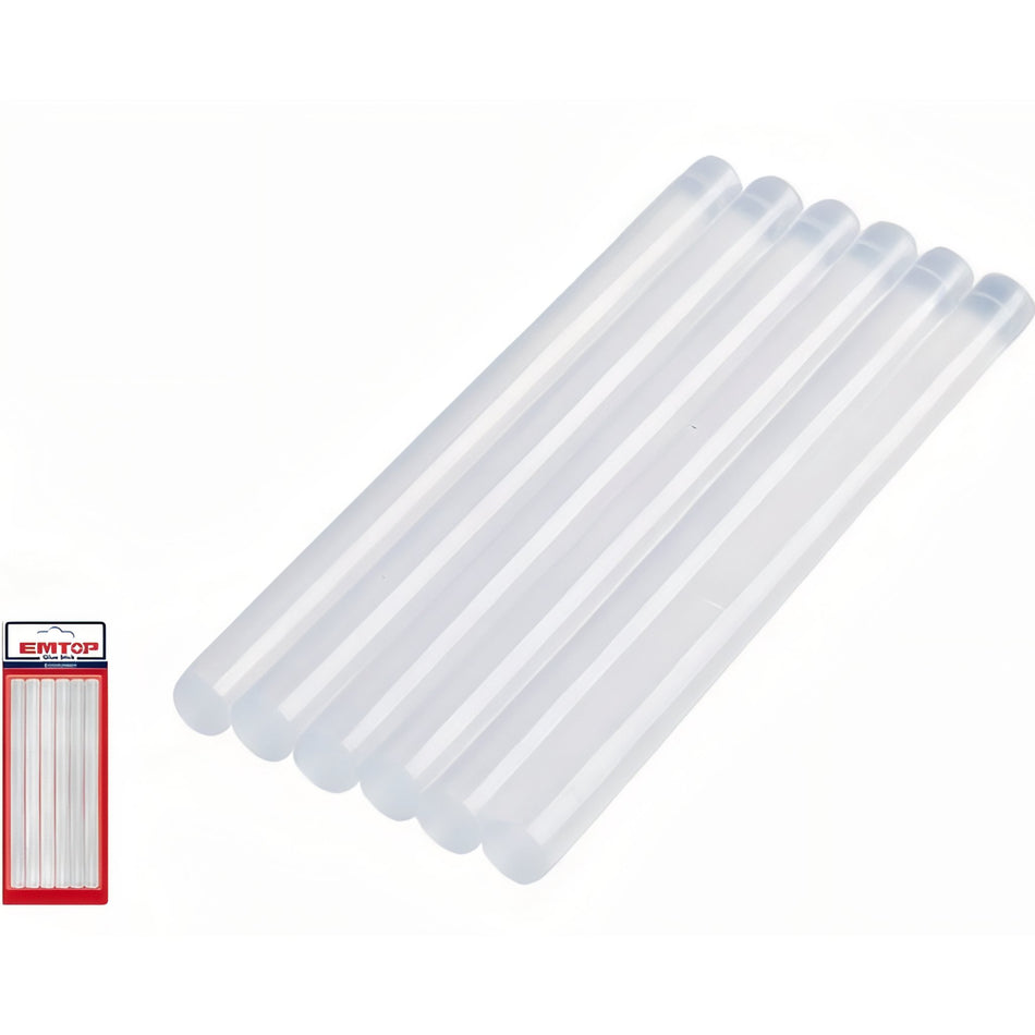 BARRAS PEGAMENTO PARA PISTOLA DE SILICONA EMTOP 11.2 mm (6 uds)