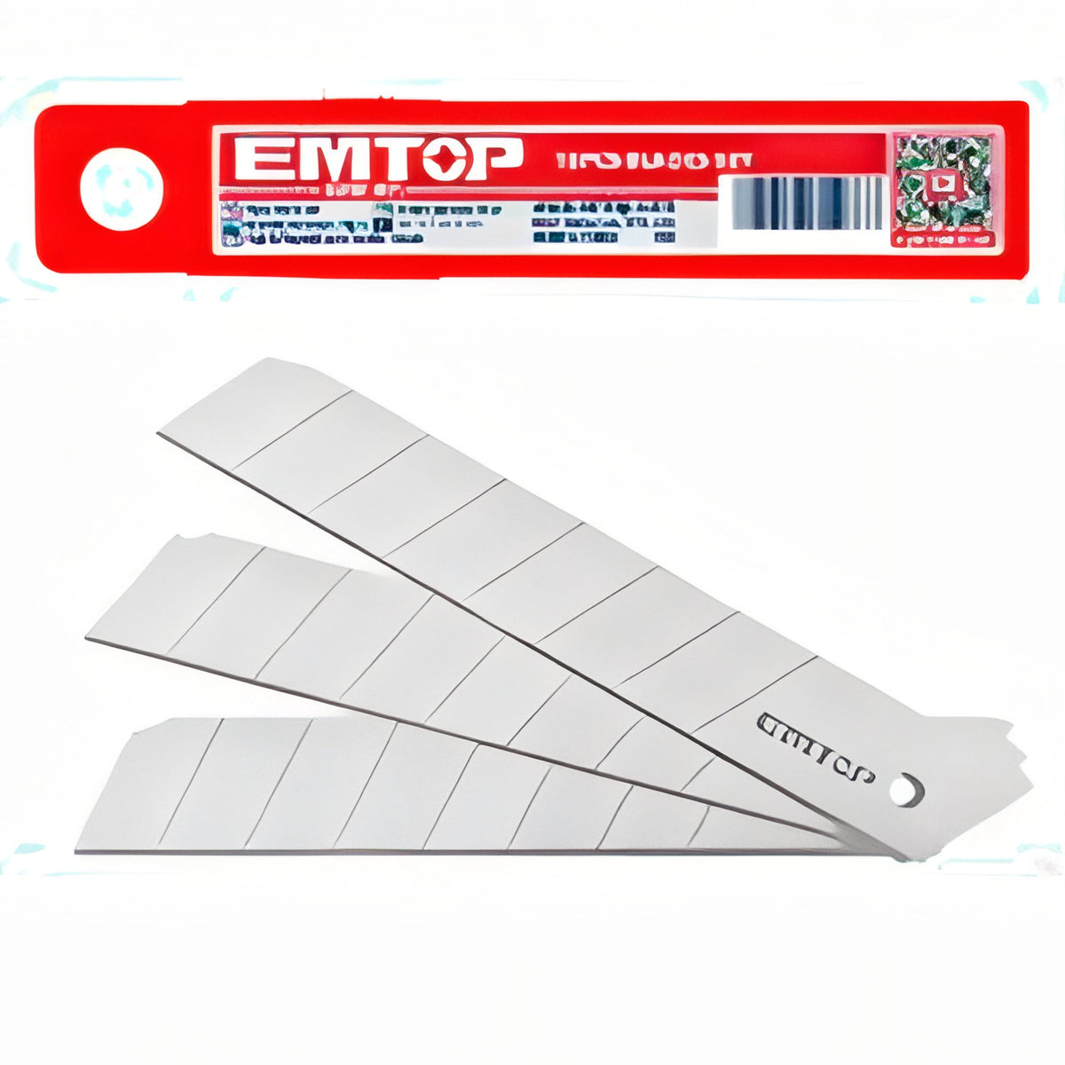 BLISTER 10 CUCHILLAS CUTTER 18x100mm EMTOP