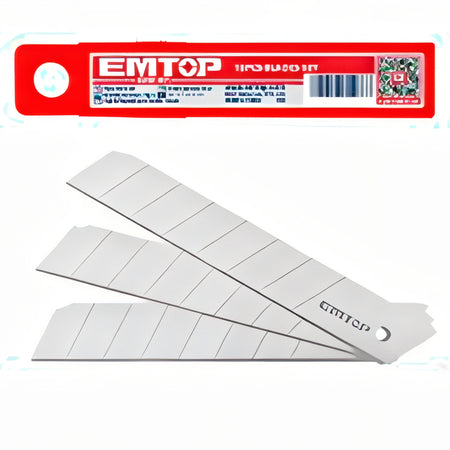 BLISTER 10 CUCHILLAS CUTTER 18x100mm EMTOP