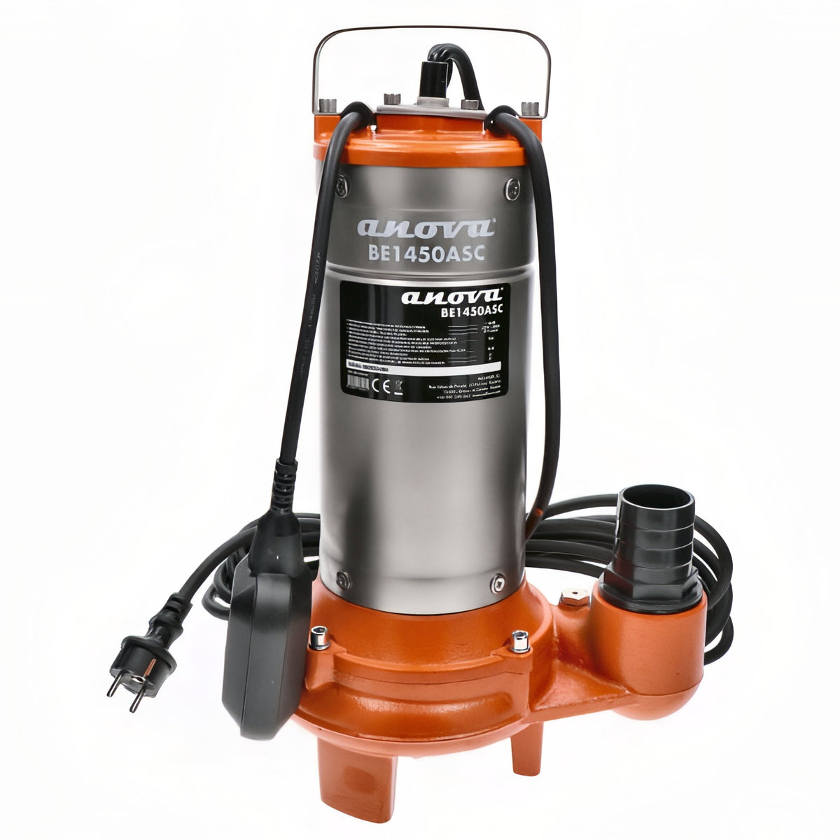 Bomba electrica sumergible aguas sucias 1100w 430l/m - cuchilla