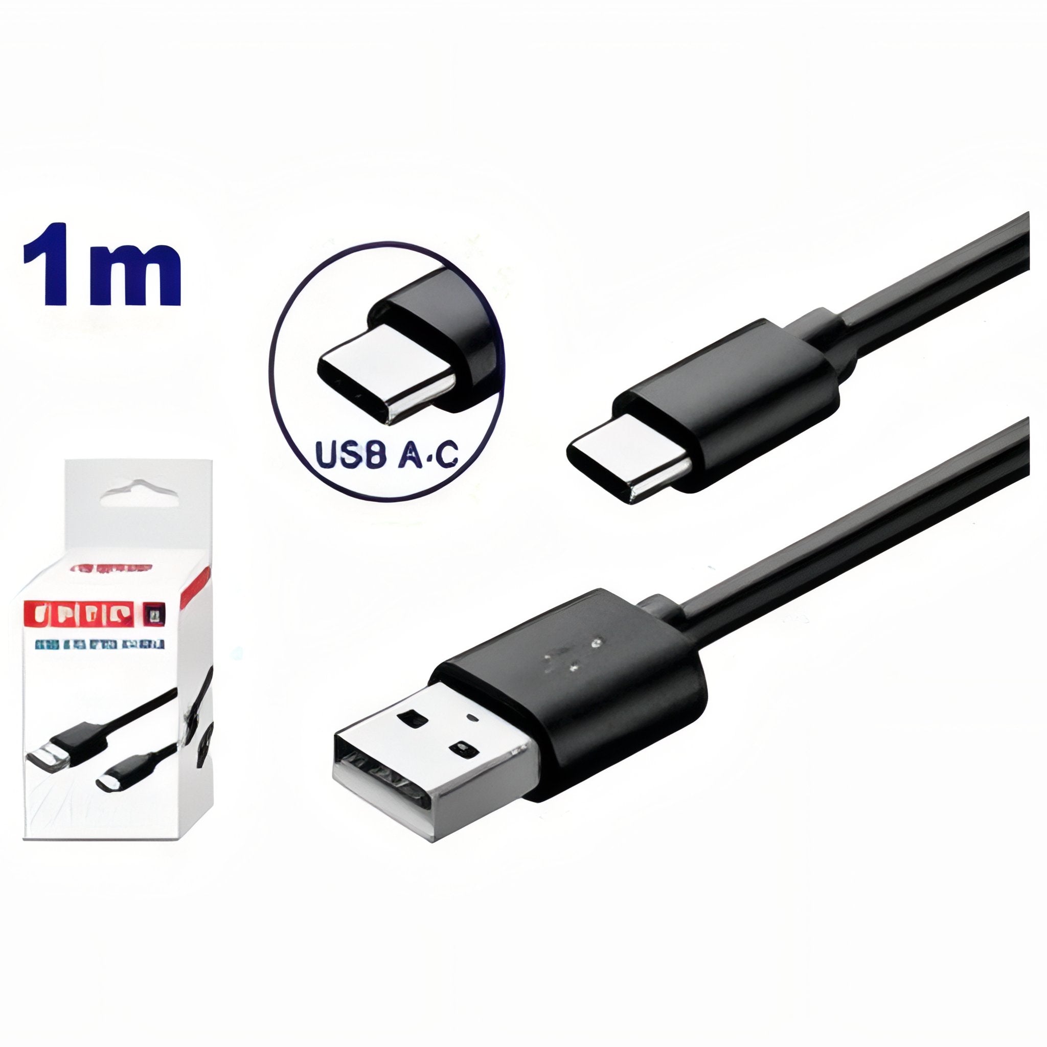 CABLE CARGA USB TIPO-C 1M (PARA MODELO ECDL12620) EMTOP