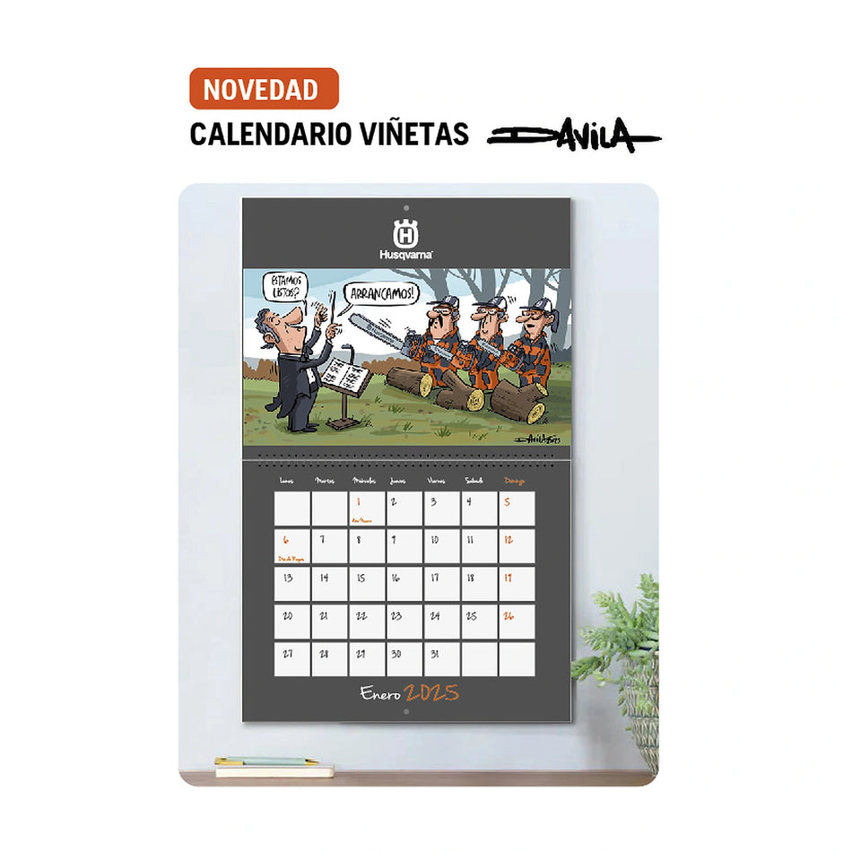 Calendario de pared Husqvarna Luis davila
