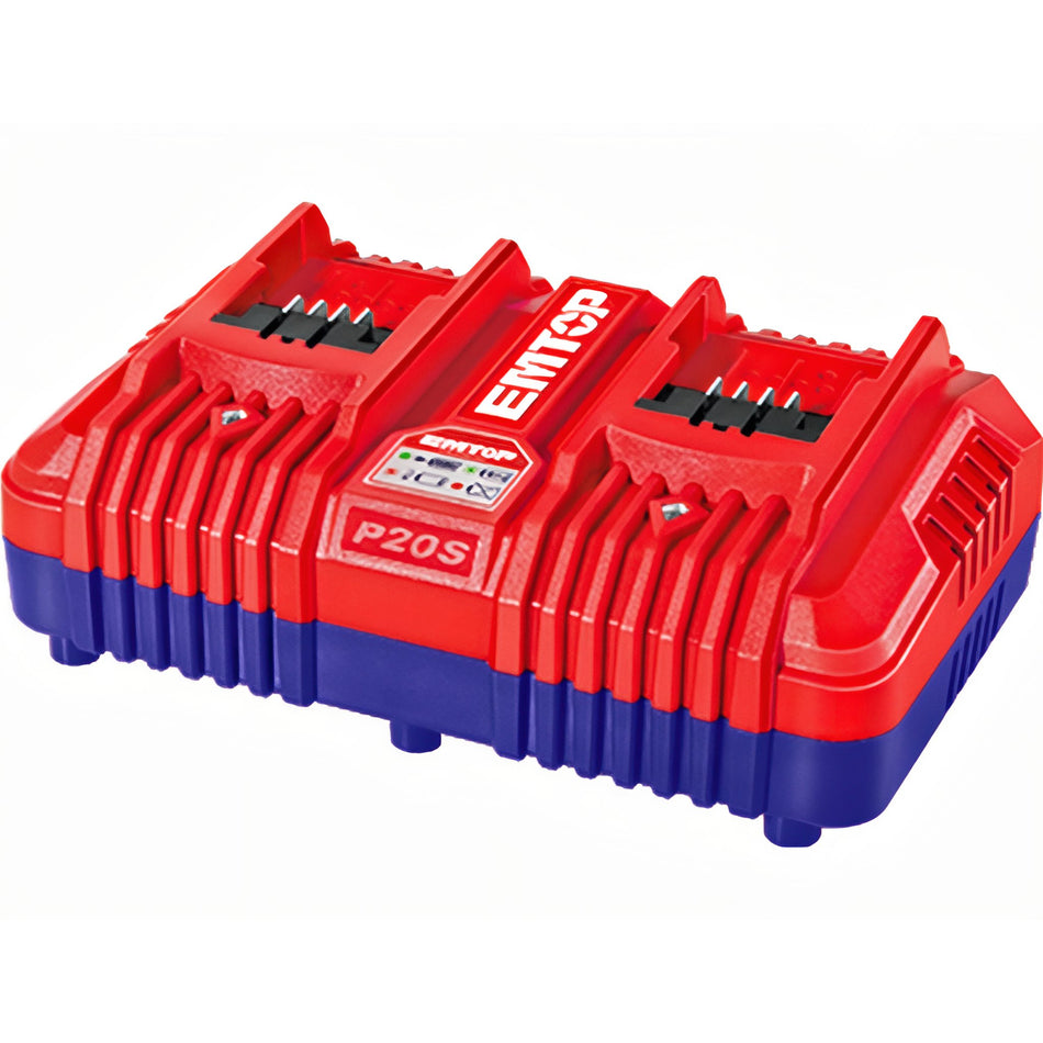 CARGADOR INTELIGENTE RAPIDO DOBLE 4.0A 20V EMTOP