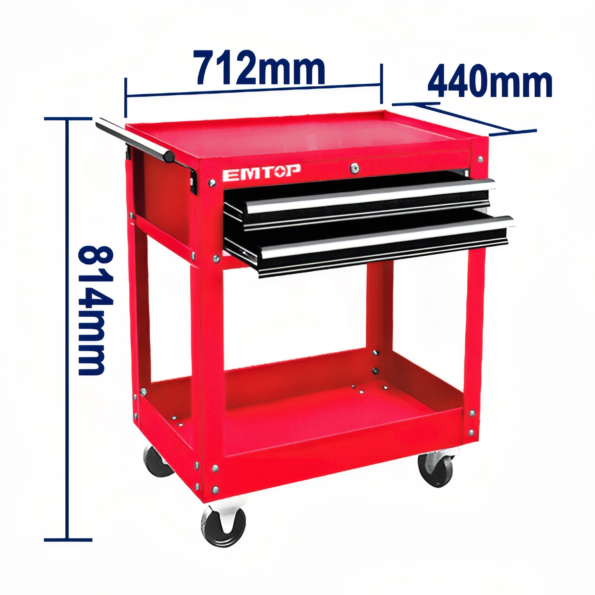 CARRO PORTAHERRAMIENTA EMTOP 2 CAJONES 712X440X694MM