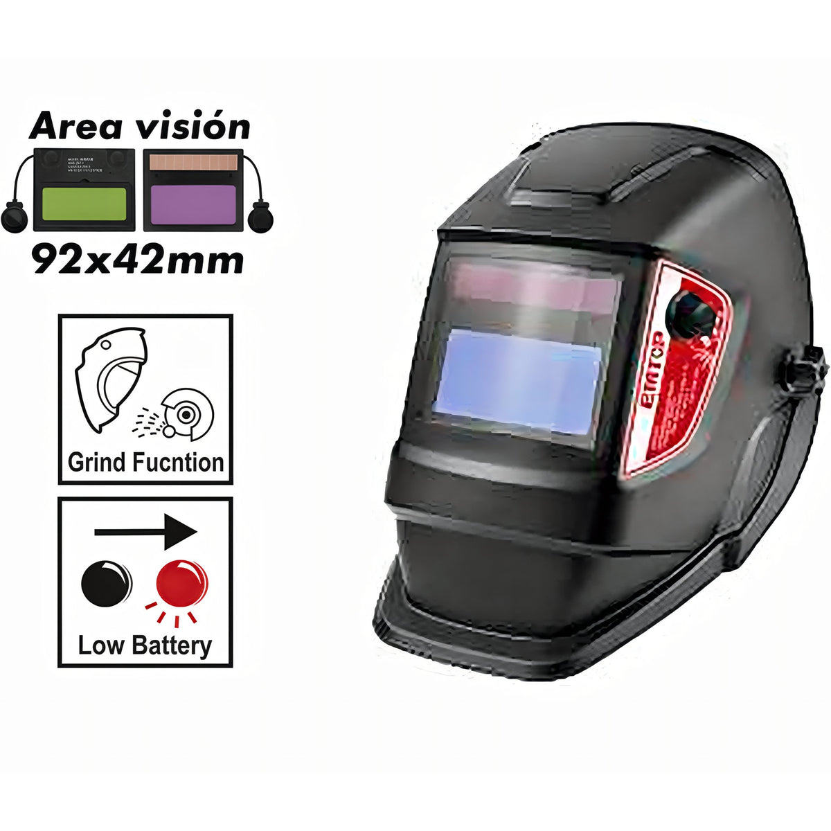 CASCO ELECTRONICO FOTOSENSIBLE Y AUTOMATICO PARA SOLDAR EMTOP