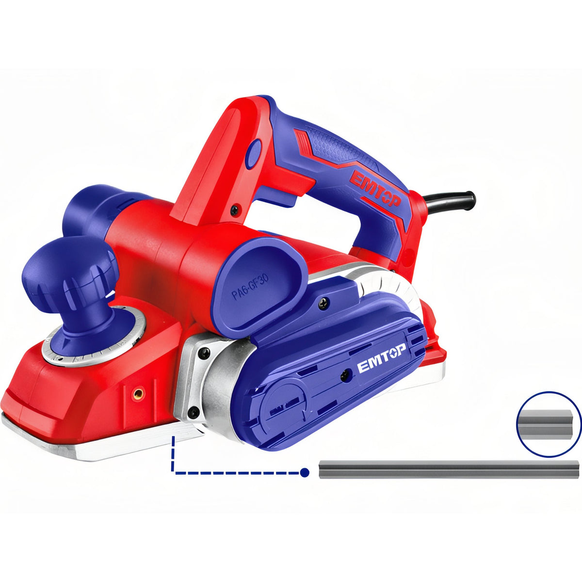 CEPILLO MADERA ELECTRICO 1050W EMTOP 82mm 3mm PROF