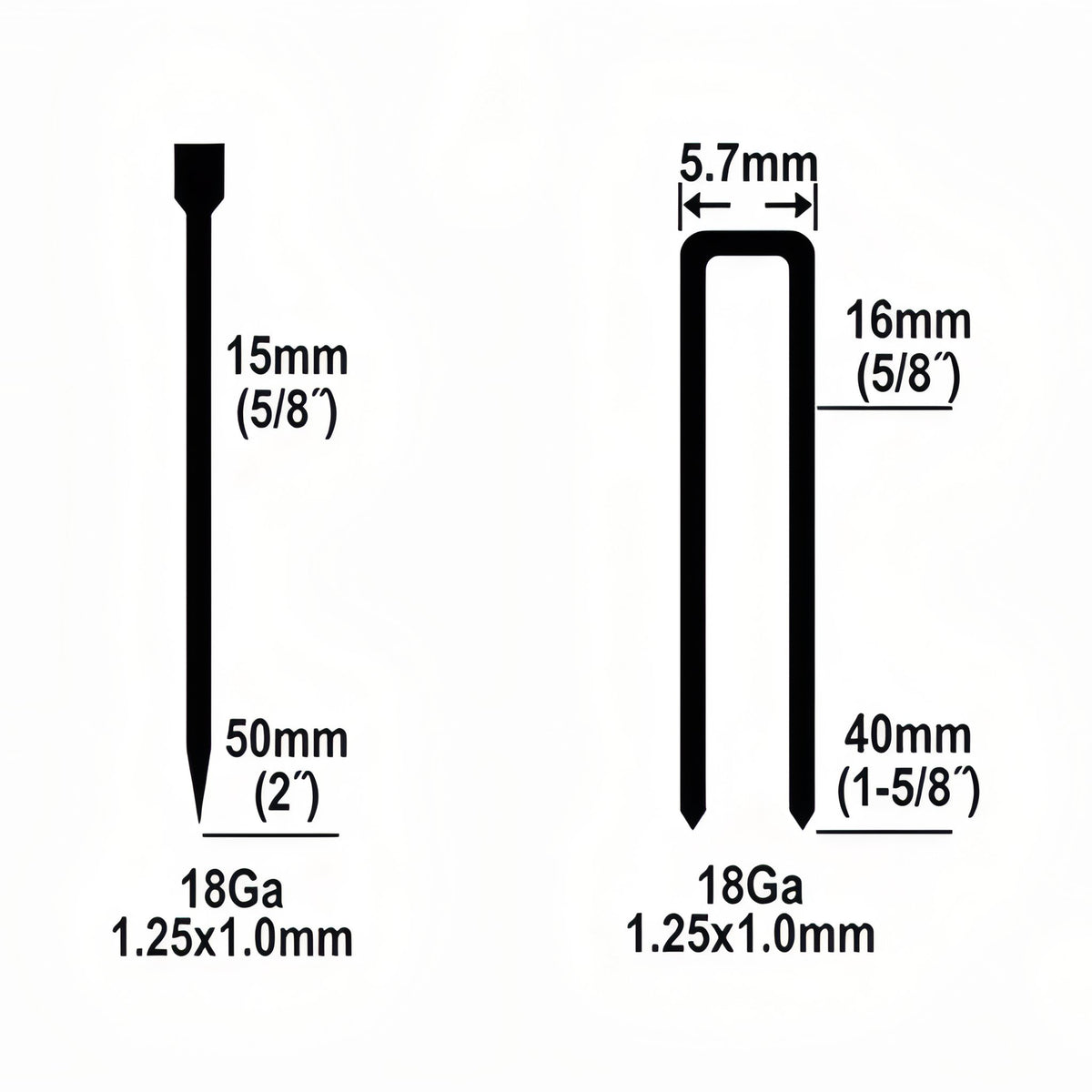 CLAVADORA 2EN1 NEUMATICA EMTOP PARA COMPRESOR 15-50mm (INCLUYE GRAPAS Y CLAVOS)