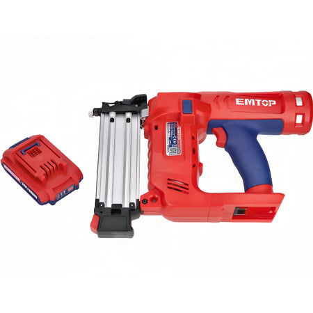 CLAVADORA BATERIA EMTOP 20V P20S (CON 2 BATERIAS 2Ah, CARGADOR, MALETIN)