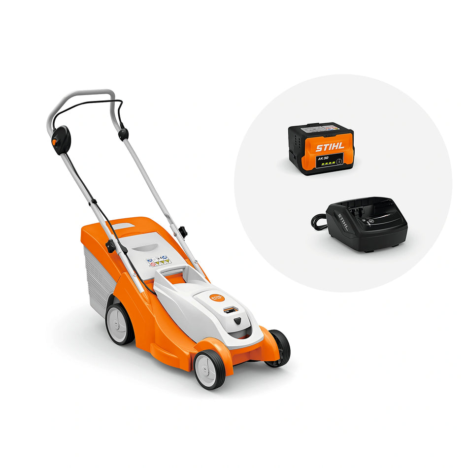Cortacésped STIHL RMA 239, con batería AK 30 y cargador AL 101