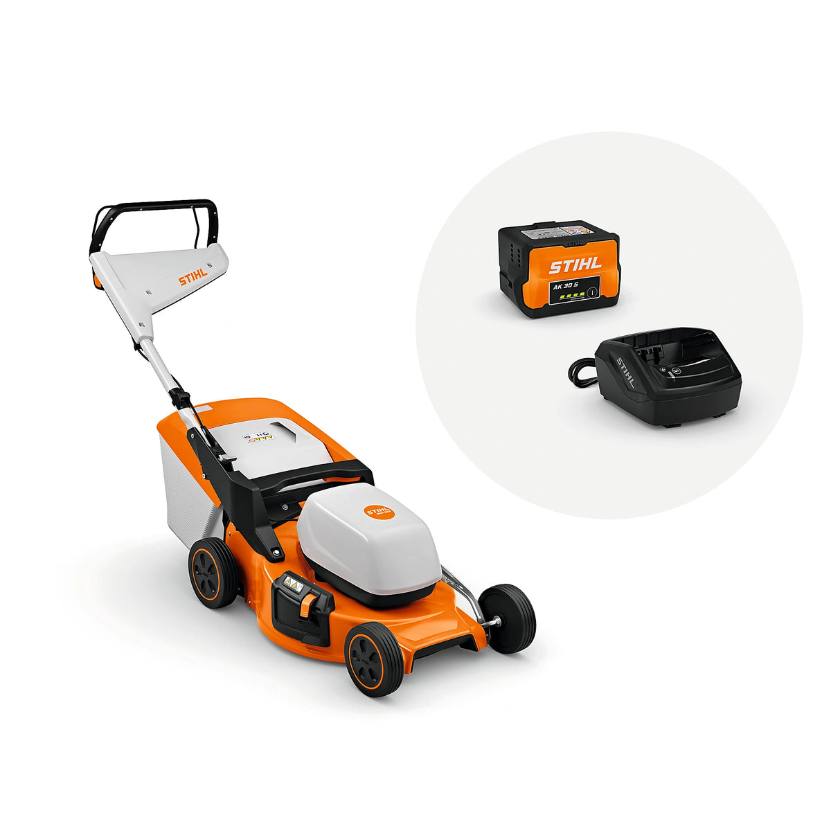 Cortacésped STIHL RMA 253, con batería AK 30 y cargador AL 101