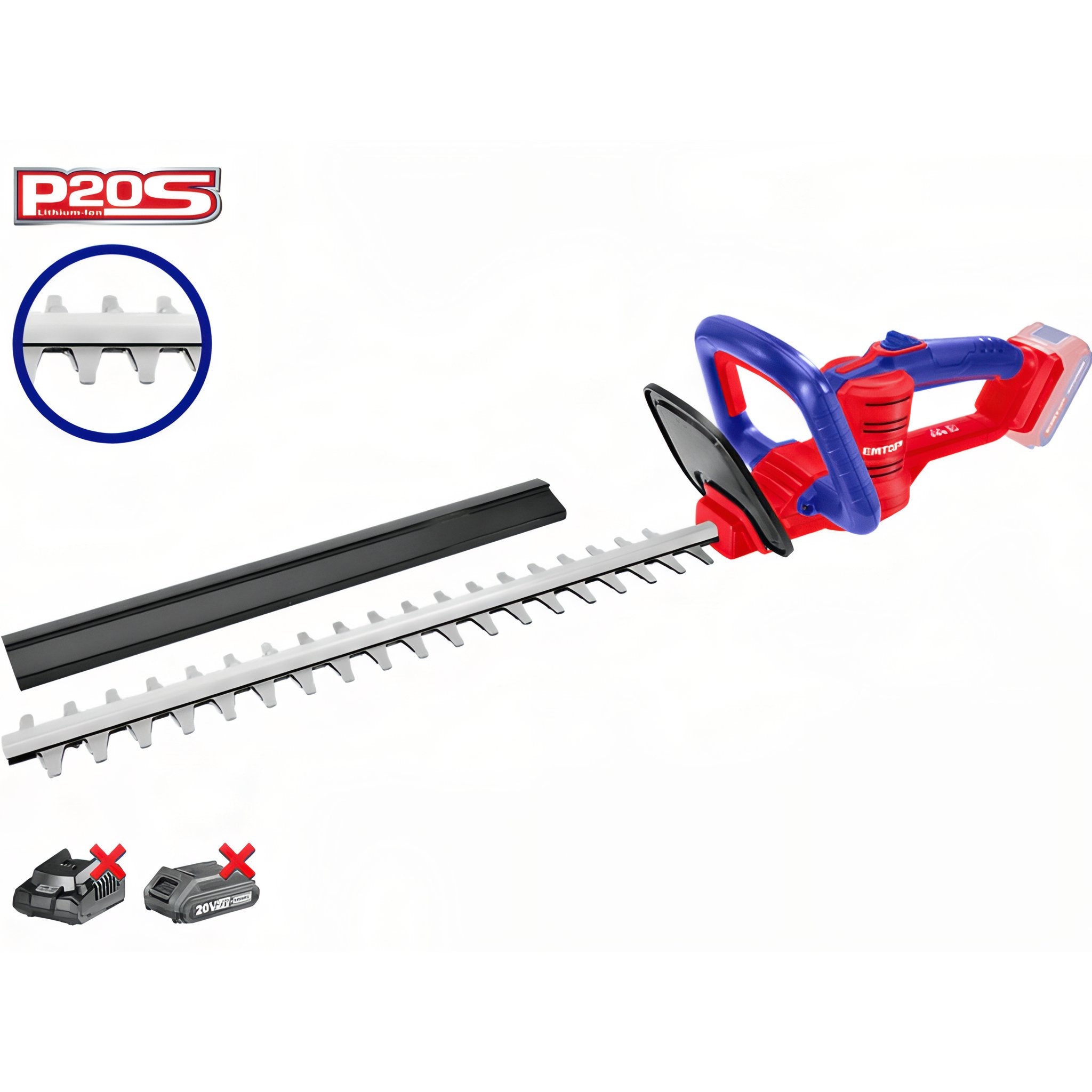 CORTASETOS BATERIA 20V 460MM EMTOP - P20S - (NO INCLUYE BATERIA NI CARGADOR)