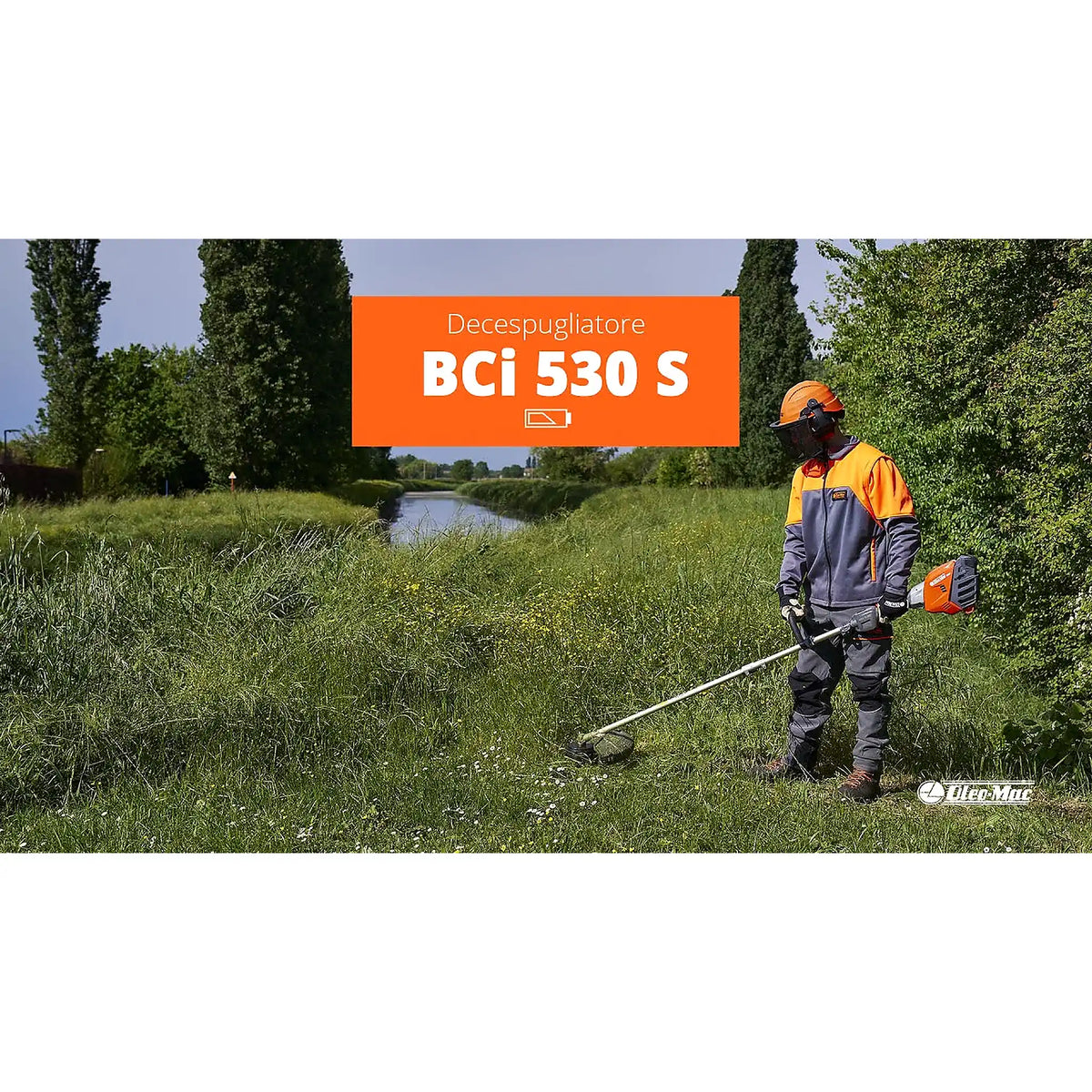 Desbrozadora Oleo-Mac BCi 530 S + Cargador Bi 540 + Cargador CRG 520