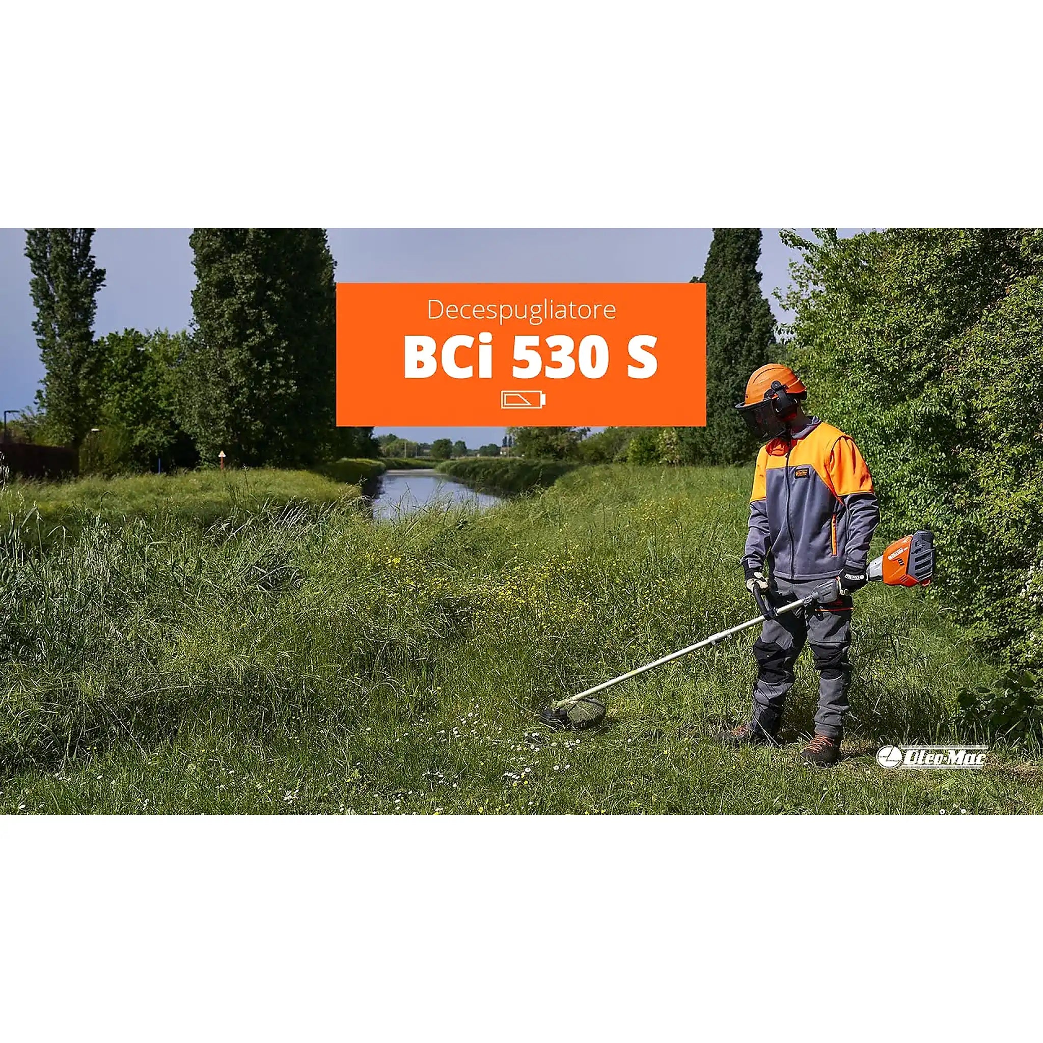 Desbrozadora Oleo-Mac BCi 530 S + Cargador Bi 540 + Cargador CRG 520