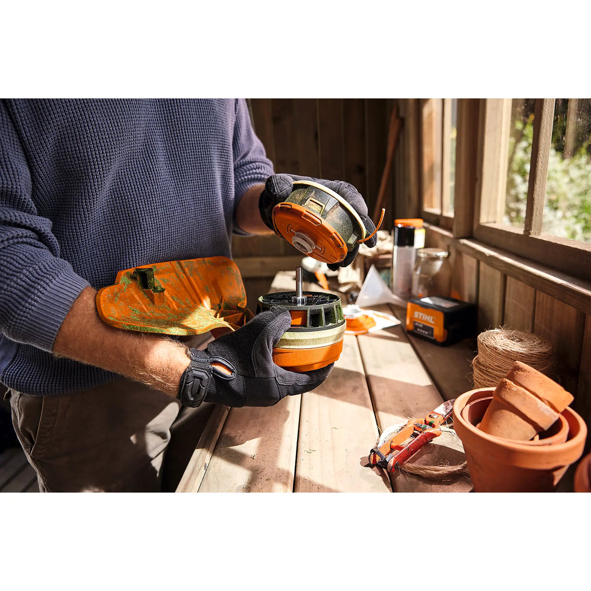 Desbrozadora STIHL FSA 70 R, Autocut C 12-2 sin batería ni cargador