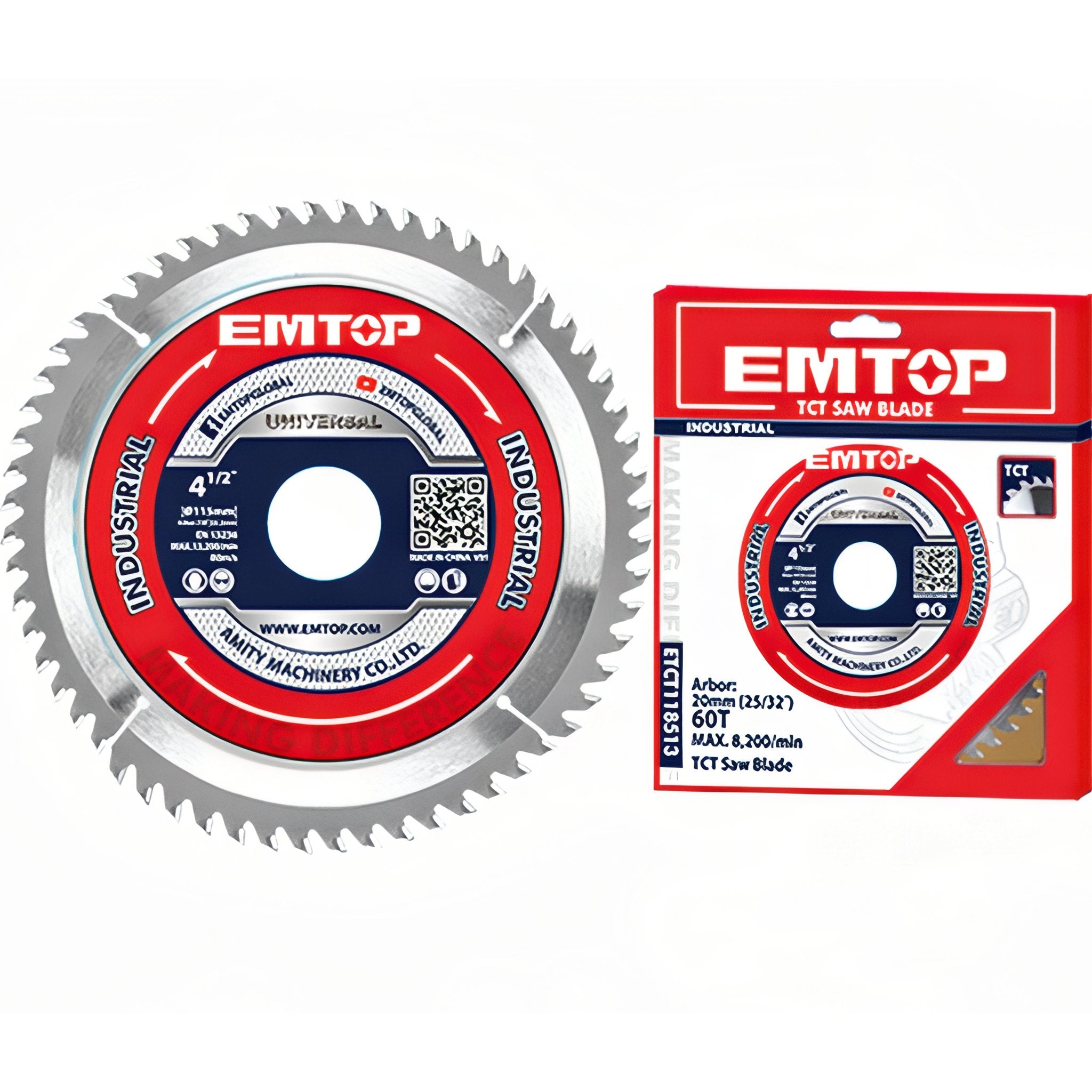 DISCO CORTE 40 DIENTES MADERA AMOLADORA 115MM EMTOP