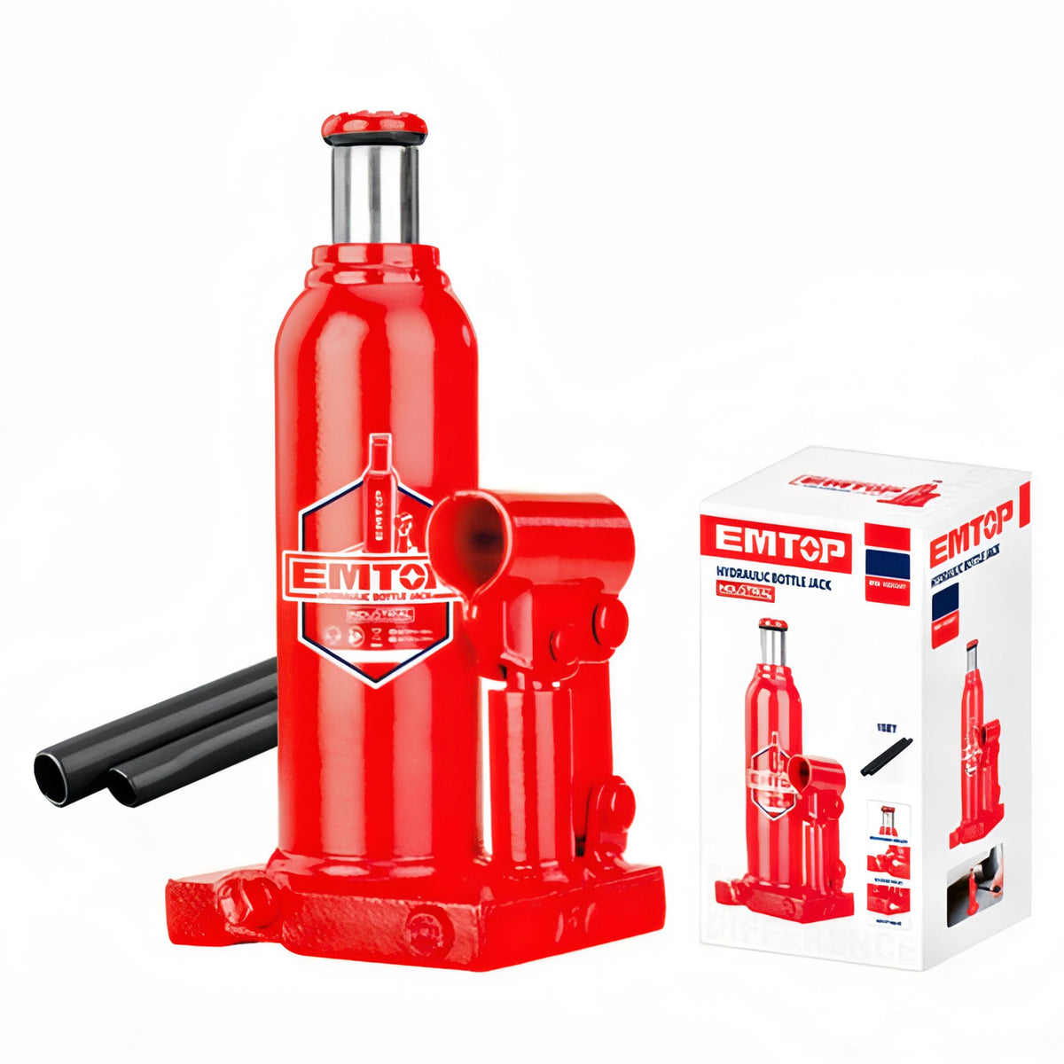 GATO HIDRAULICO 6 TON (210mm 410mm) CON VALVULA SEGURIDAD EMTOP