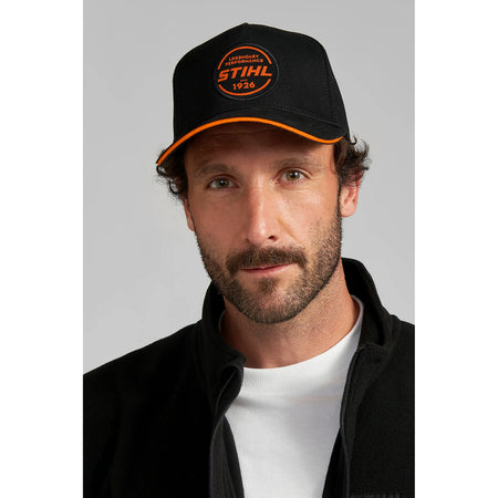 Gorra de béisbol con logotipo circular, UNISEX, negro STIHL