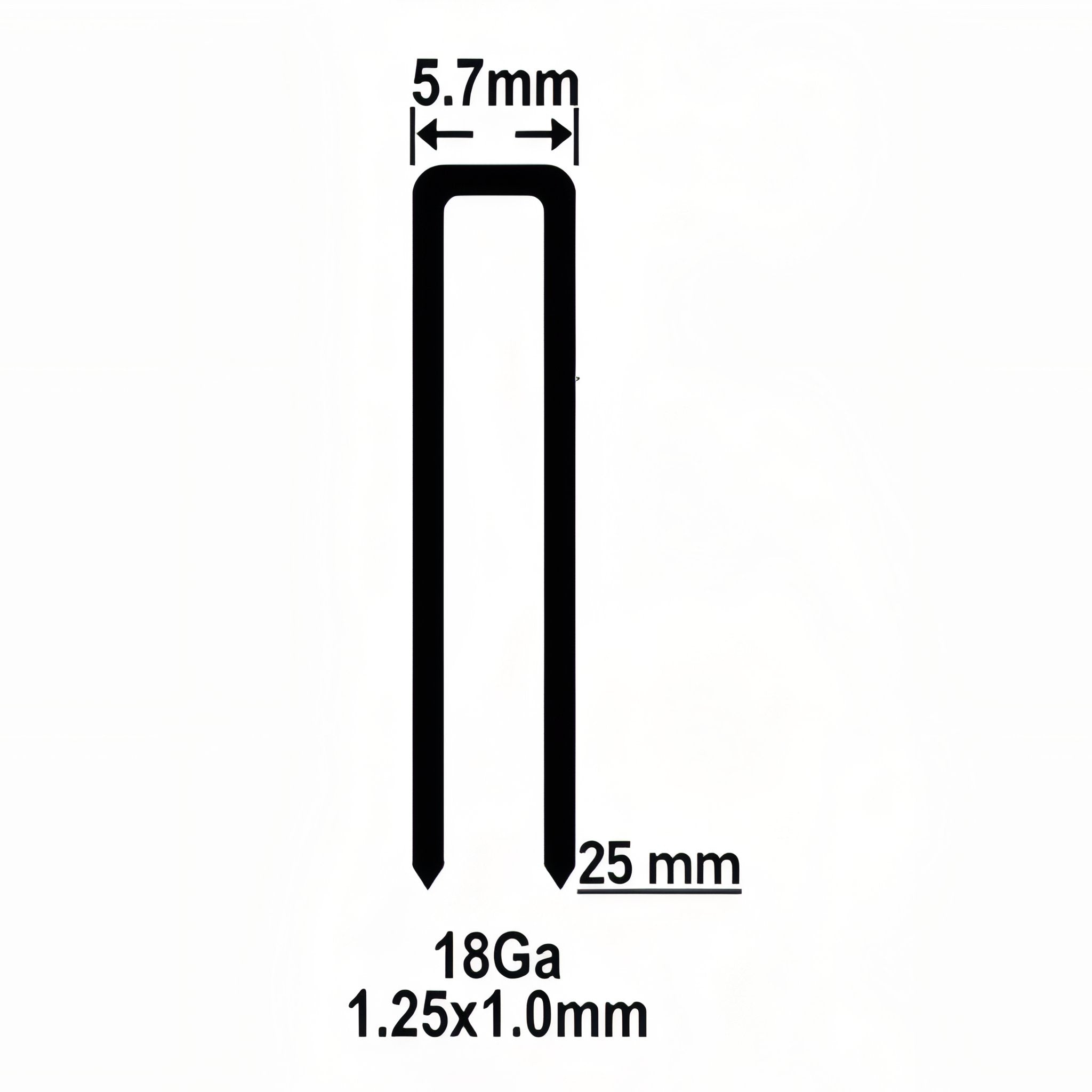 GRAPAS PARA CLAVADORA NEUMATICA 25MM - 2500PCS EMTOP