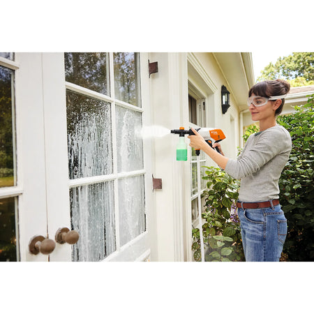 Hidrolimpiadora STIHL RCA 20, con dos baterías AS 2 y un cargadora AL 1