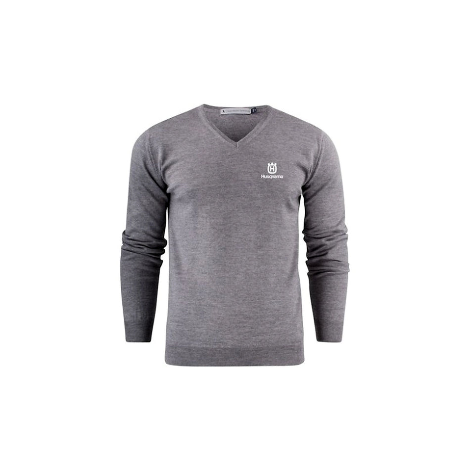 Jersey gris de lana para hombre