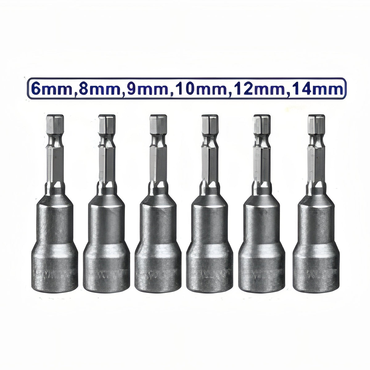 JUEGO CUBOS MAGNETICOS 1/4" 65mm - 6 PCS EMTOP