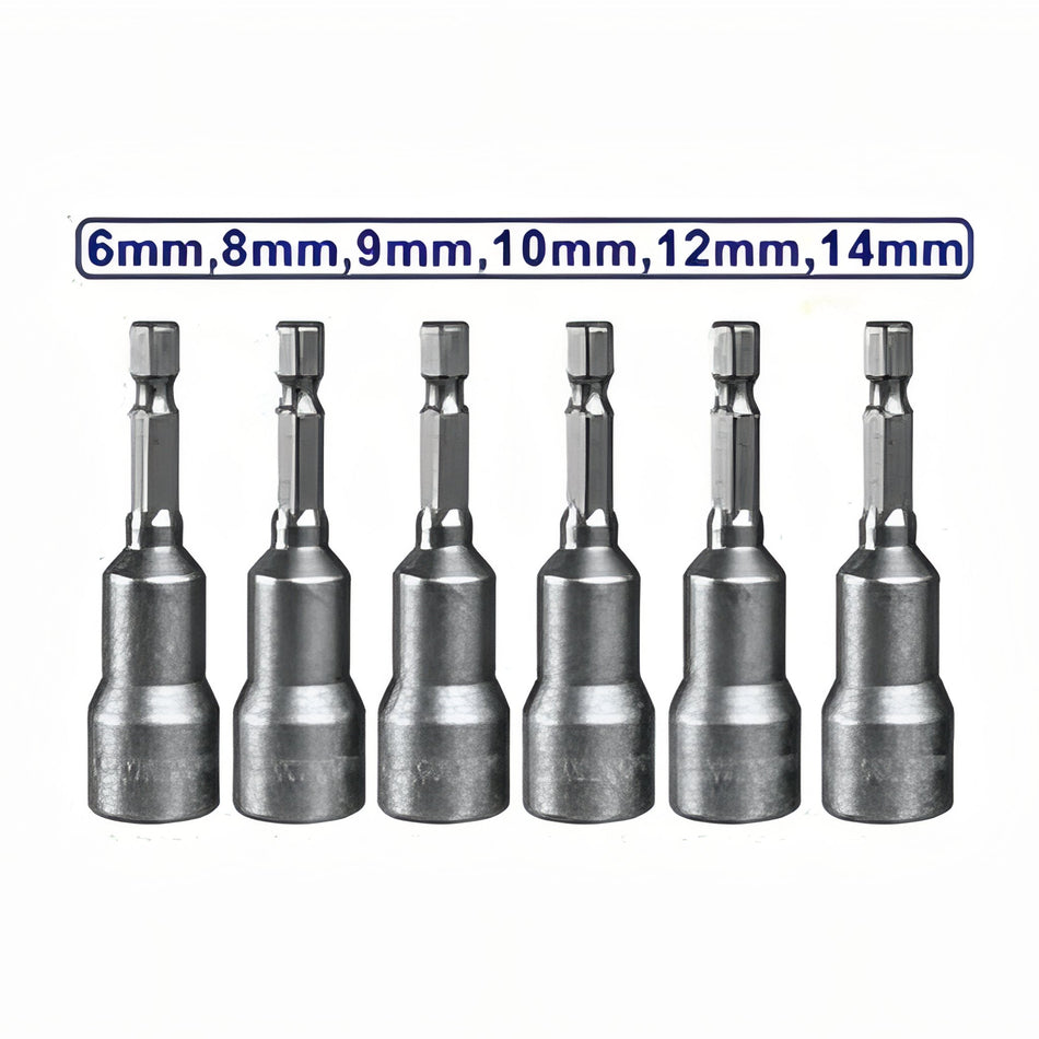 JUEGO CUBOS MAGNETICOS 1/4" 65mm - 6 PCS EMTOP