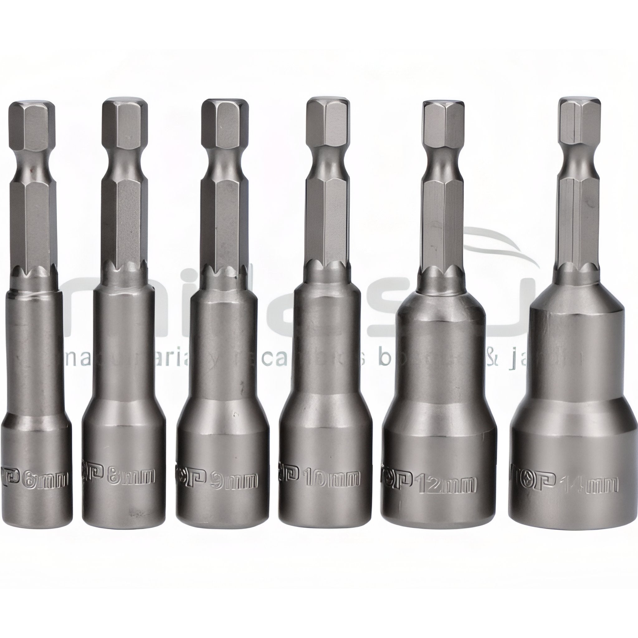 JUEGO CUBOS MAGNETICOS 1/4" 65mm - 6 PCS EMTOP
