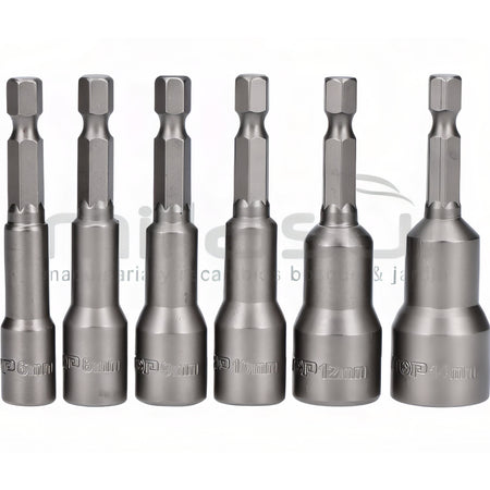 JUEGO CUBOS MAGNETICOS 1/4" 65mm - 6 PCS EMTOP