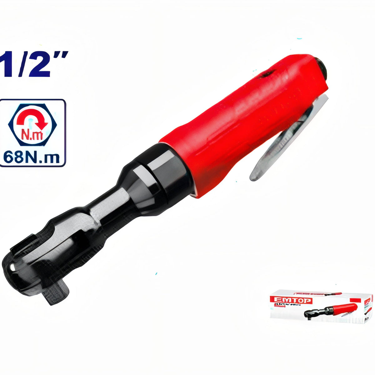 LLAVE DE CARRACA NEUMÁTICA 1/2" (12mm) 68Nm EMTOP