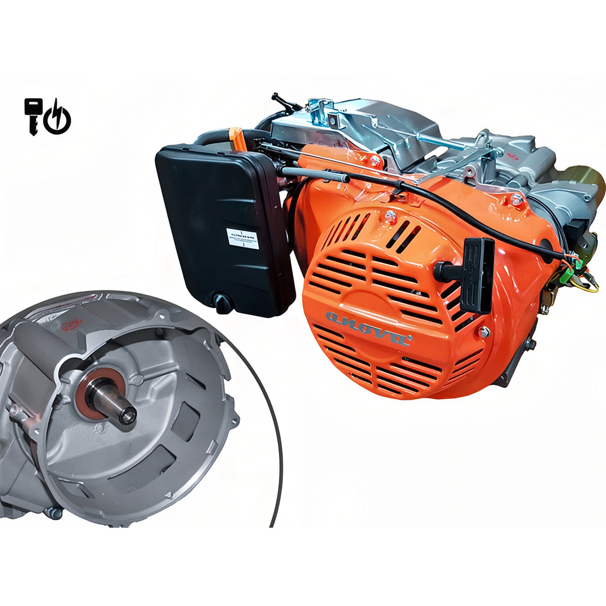 Motor 4t - 16 c.v. (tipo generador gc7000e) - arranque electrico