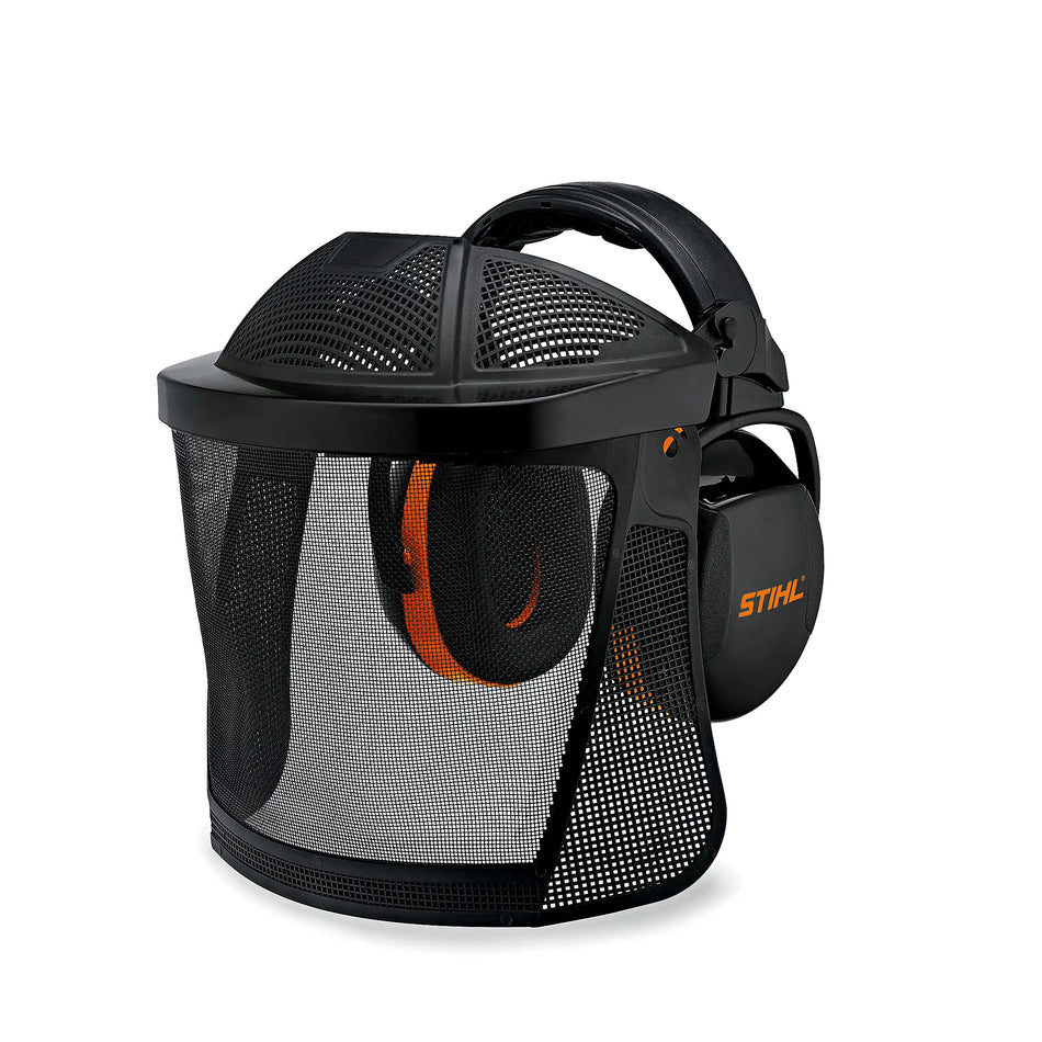 Pantalla corta con rejilla de nylon y prot. oídos STIHL