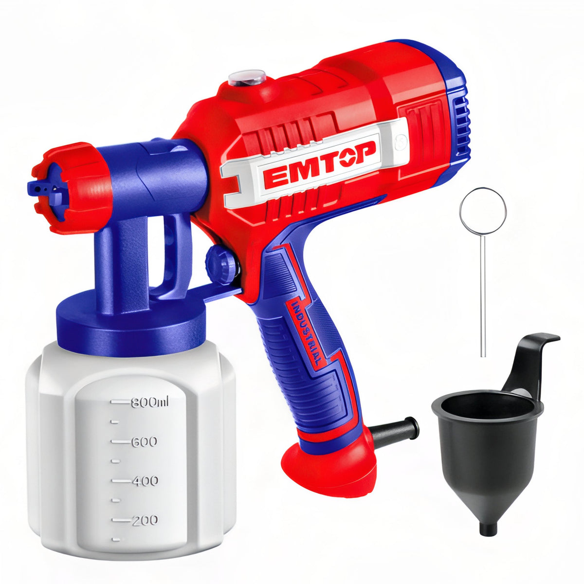PISTOLA PINTURA 450W 0.1-0.2 bar 380ml/min BOTE 800 ML- EMTOP