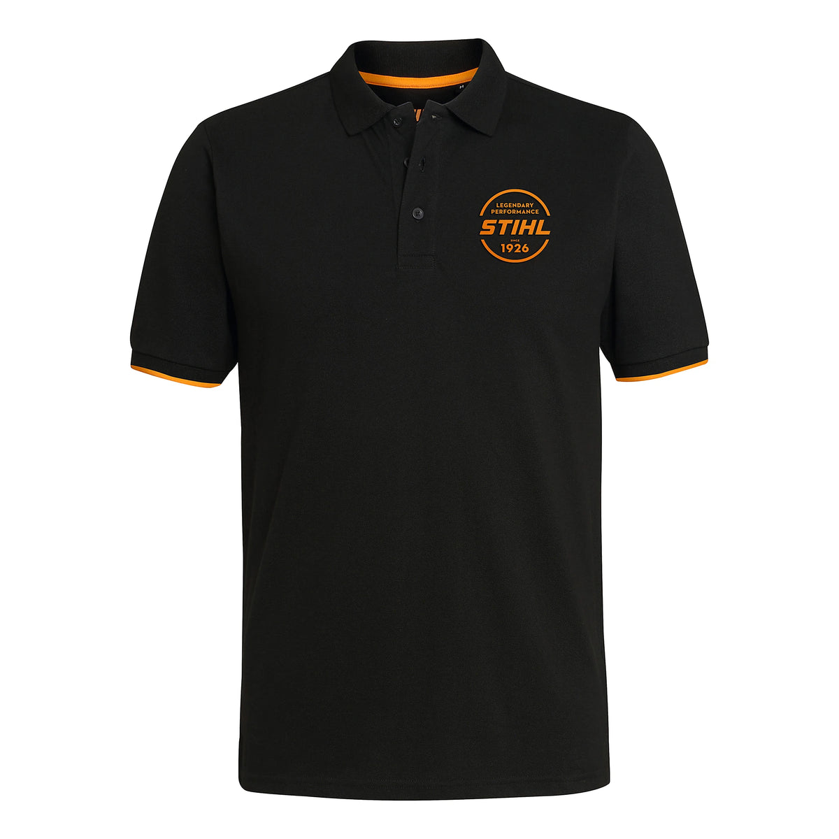 Polo LOGO-CIRCLE, UNISEX, negro STIHL
