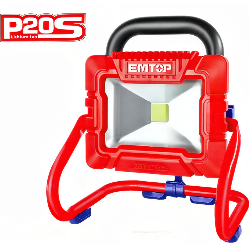 REFLECTOR LED 20V EMTOP - 900-1800 LUMENS - P20S (NO INCLUYE BATERÍA NI CARGADOR)