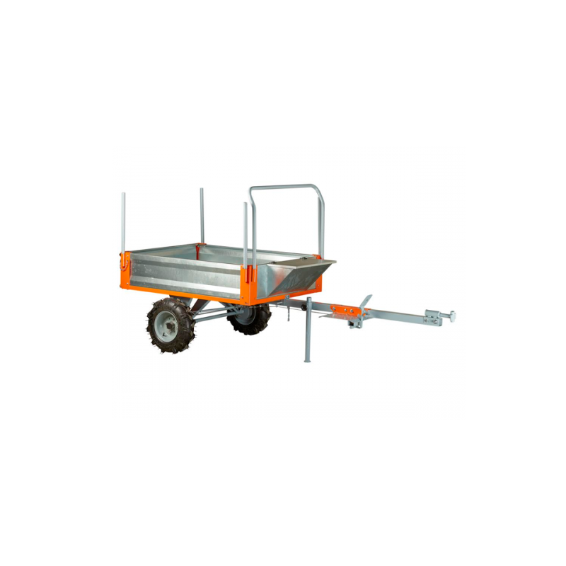 Remolque caja 120x90 con balderas Roteco hardy