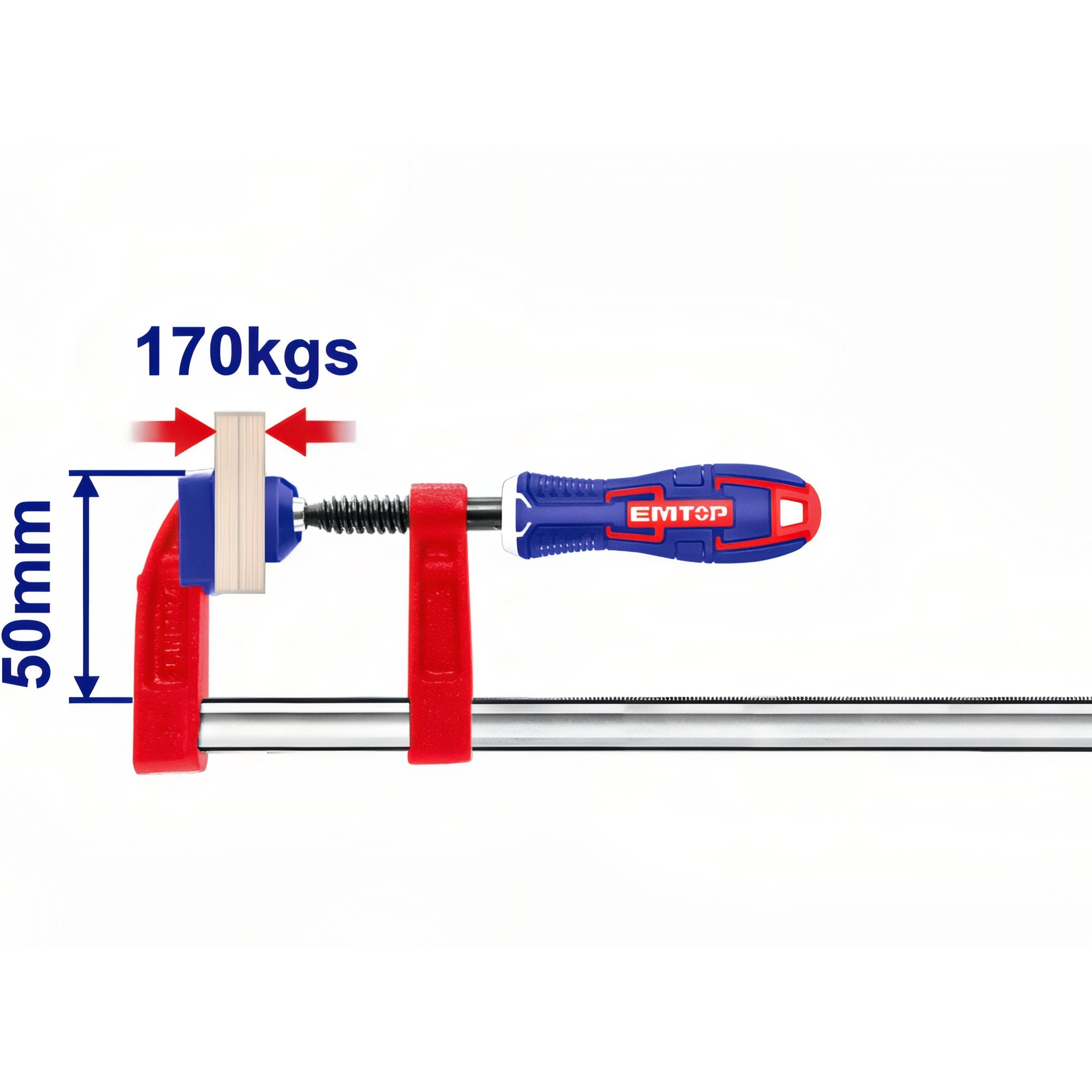 SARGENTO DE APRIETE 50x150 MM 170 KGS EMTOP