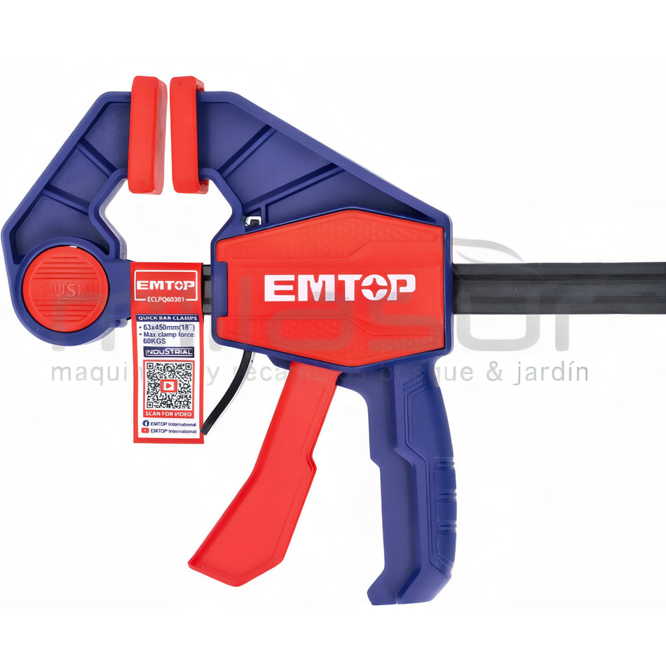 SARGENTO RAPIDO DE APRIETE 63x450 MM 60 KGS EMTOP