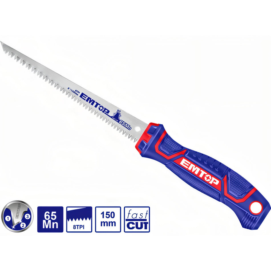 SERRUCHO RECTO 6" 150mm EMTOP (TRIPLE DENTADO)