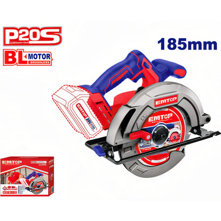 SIERRA CIRCULAR 185MM TOTAL BATERÍA 20V - P20S - (1 DISCO - NO INCLUYE BATERÍA NI CARGADOR)