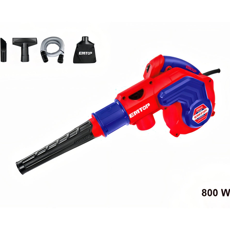 SOPLADOR ASPIRADOR 800W (INCLUYE BOLSA)