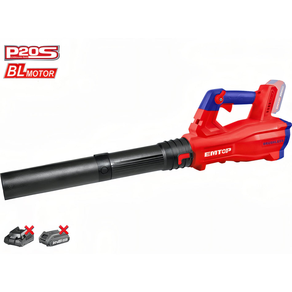SOPLADOR BATERIA 20V EMTOP - P20S BRUSHLESS (NO INCLUYE BATERIA NI CARGADOR)