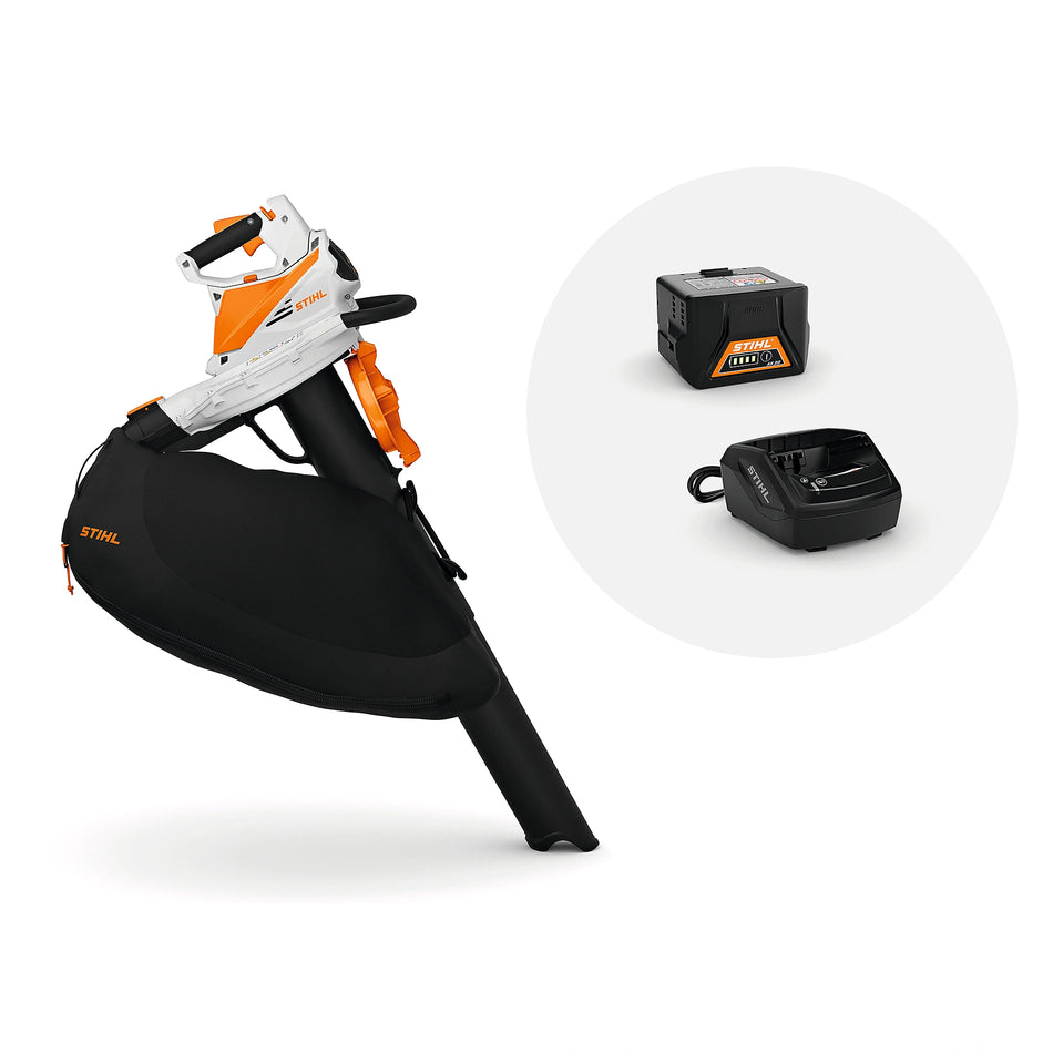 Sopladores STIHL SHA 56, SOPLADOR PICADORA ASPIRADORA, con batería AK 20 y cargador AL 101