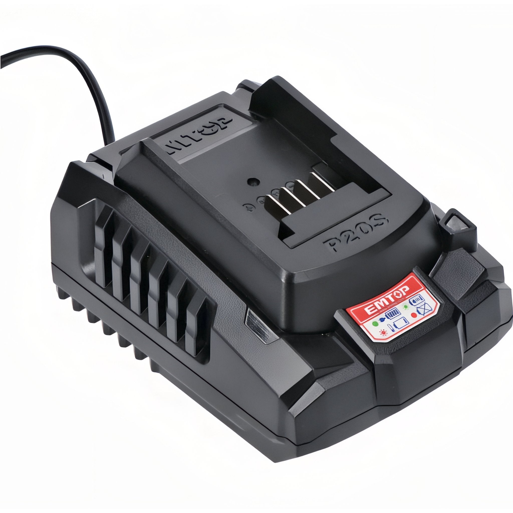 TALADRO BATERIA EMTOP 20V 45NM 15+1 P20S (INCLUYE 2 BATERIAS 2Ah, CARGADOR, MALETIN)